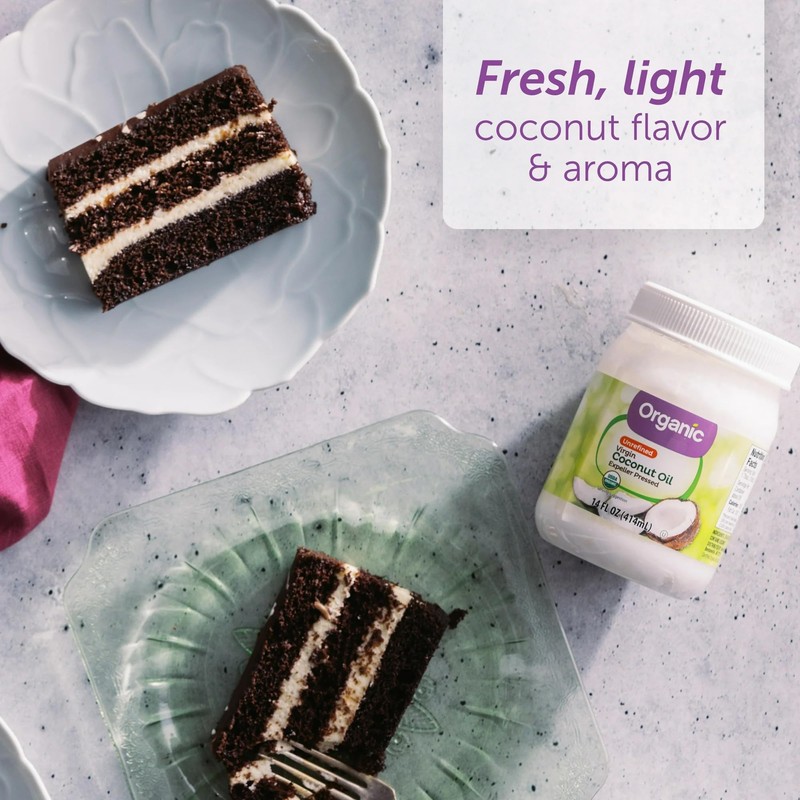 Organic Unrefined Virgin Coconut Oil with No Artificial Flavors or