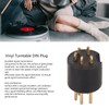 Vinyl Turntable 5 Pin DIN Gold Plated Male Plug Tonearm