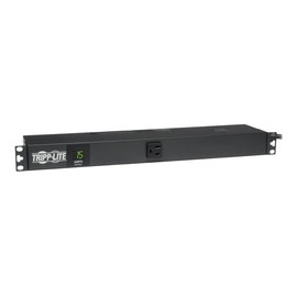 Eaton Tripp Lite PDUMH15 1.4kW Single-Phase Metered PDU, 120V 15A, 13 NEMA 5-15R Outlets, 5-15P Plug, 15 ft Cord, 1U Rackmount LCD Meter, ACE 3 Year Warranty Included