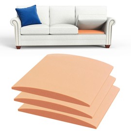 Sellmazon Couch Cushion Support for Sagging Seat - 20" x 20" High-Density Foam Sofa Cushion Supports Board, Couch Supporter for Under The Cushions, Orange Set of 3