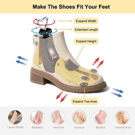 Halcent Shoe Tree for Men and Women, Plastic Shoe Stretcher, Shoe Stretcher for Men and Women, yellow(4-9)