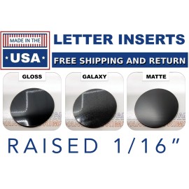 Advanced Trims Blue Raised Plastic Letters Inserts fits NEW Toyota Tacoma 2024 2025 Tailgate