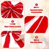 Ceenna 14.8 x 86.6 Inch Extra Large Christmas Bows Red