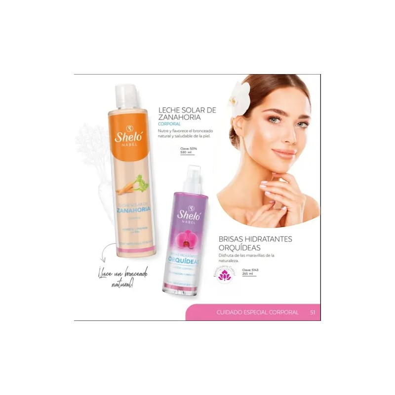 Leche Solar De Zanahoria Corporal Shelo Nabel® 530ml.