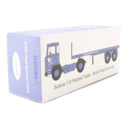 Oxford Diecast Scania 110 Flatbed BRS