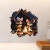 Camping Mice in Mouse Hole Decal - Mouse Hole 3D