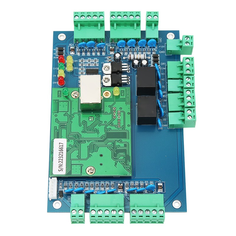 2 Doors Access Controller PCB Remote Controlling Security Network Access