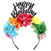 Hoteam Happy Birthday Headband Mexican Flower Birthday Crowns Cinco De