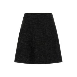 GUESS Women's Eco Tamara Flare Skirt, Black and White Tweed