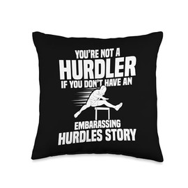 Track & Field Hurdles Shoes Hurdles Spikes Women Hurdling Throw Pillow