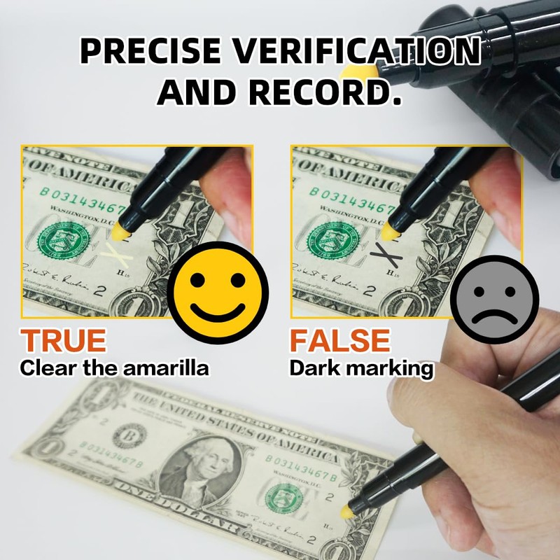 POPYS Counterfeit Detector Pens, Money Detector Pen, Counterfeit Checker Pens,