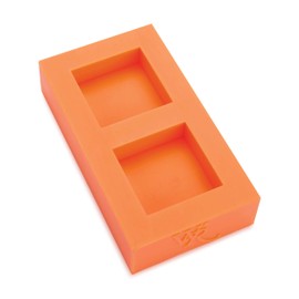 WOODRIVER Silicone Ring Blank Mold Dual Cavity - 1/2" x 1-1/2" x 1-1/2" - Reusable