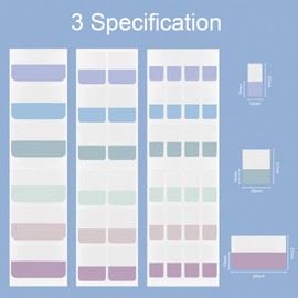 AVECMOI Sticky Index Tabs for Notebooks Binders, 420 Pieces, Divider Page Markers Book Tabs, Neutral Labels Tabs for File Folders, Calendar, Planner, Morandi