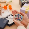 February Mountain Mother of Pearl Compact Mirror – Dual Magnification