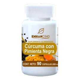 Cápsulas De Cúrcuma Y Pimienta Negra (90 Cápsulas) Sin Sabor