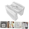 WOONEKY Bath Toy Organizer Saddle Shape Mesh Bag Wide Opening