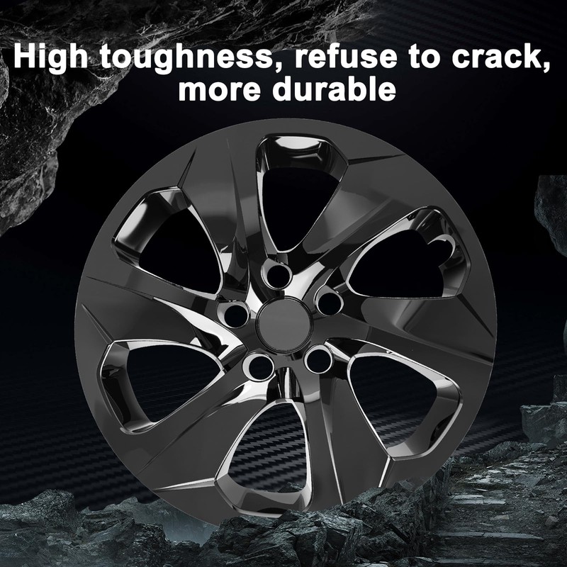 WEISIGAO Wheel Hubcaps Compatible with Toyota RAV4 2019-2024; 17 inch
