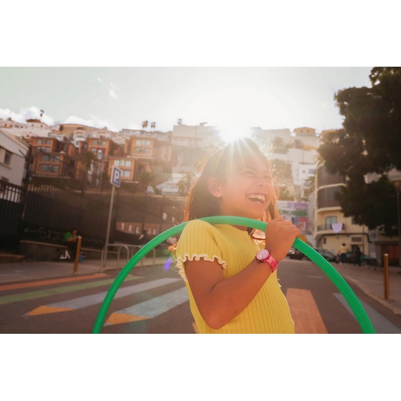 Flik Flak Unisex Kids Watch Casual Pink Bio-sourced Quartz Happy