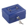 Security Cash Box Fireproof Waterproof with Key Lock 6 Slots