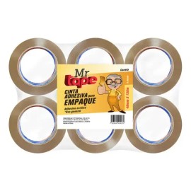 Cinta Adhesiva Acrílica Mr Tape Canela Polipropileno 48mmx150m Pack 6                                                                                 