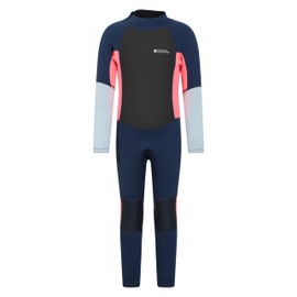 Mountain Warehouse Kids Full Wetsuit - 2.5mm Thickness, UPF50+ Sun Protection, Neoprene Children's Wetsuit, Flat Seams & Easy Glide Zip Swimming Wetsuit Bright Pink 11-12 Years
