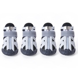 Paipeper Dog Shoes for Small Medium Dogs,Dog Boots & Paw Protectors for Hot Pavement and Winter Snow,Anti-Slip Rubber Dog Booties for Outdoor Walking and Indoor Hardfloors(Black-Size 2)