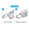 TOP-VIGOR Security Steel Cable with 4 Digit Combination Lock, 6.5Ft