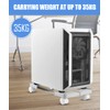 YOSE Computer Tower Stand, Adjustable Mobile CPU Stand with Rolling