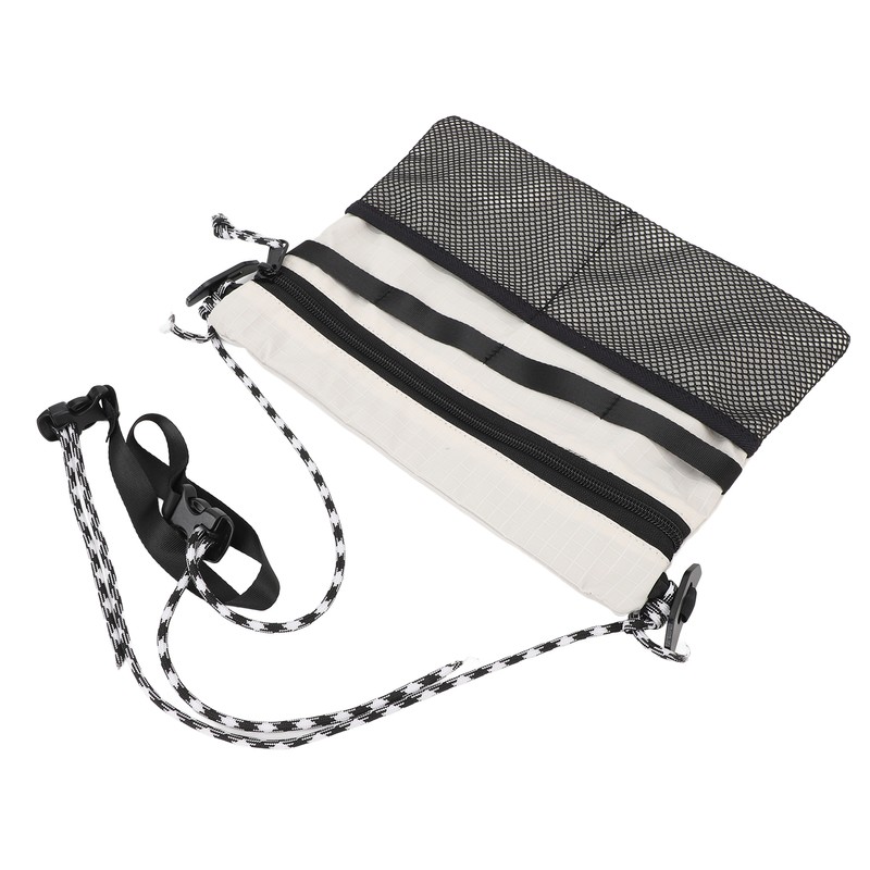Outdoor Shoulder Bag Multifunction Multiple Department Adjustable Strap Portable Mini