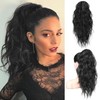 Flufymooz Extensión De Coleta, Extensión De Coleta Con Pinza De