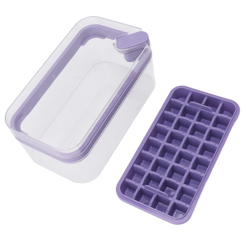 Easy Release Ice Cube Tray Plastic 32 Grids Ice Tray