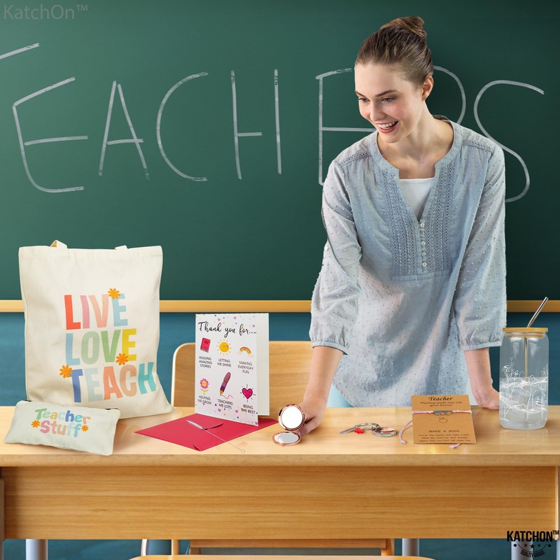 KatchOn Teacher Gift Bag Set with Grow