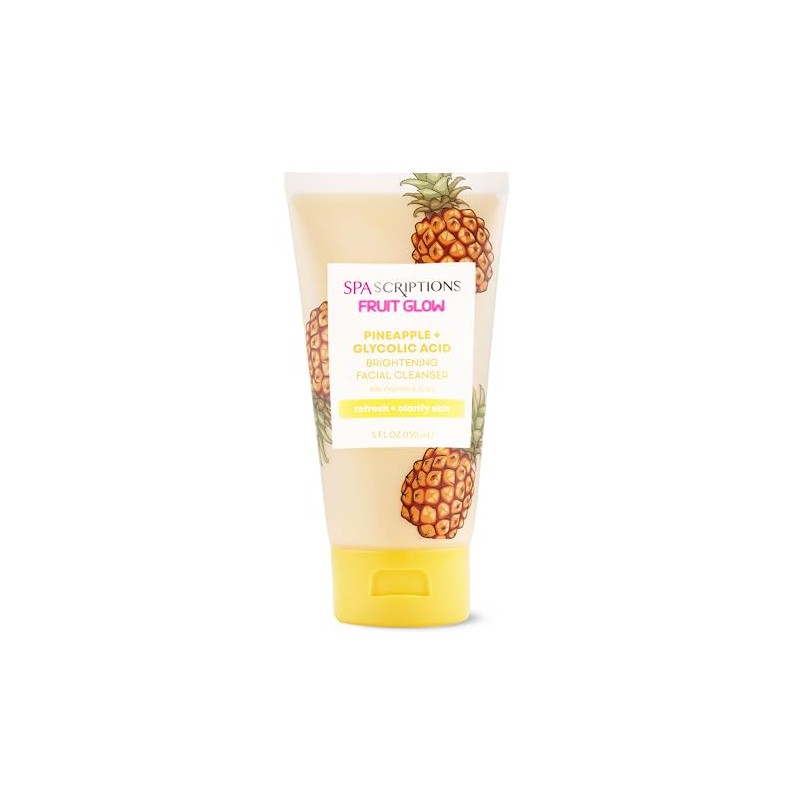 SpaScriptions Fruit Glow Pineapple + Glycolic Acid Brightening Facial Cleanser