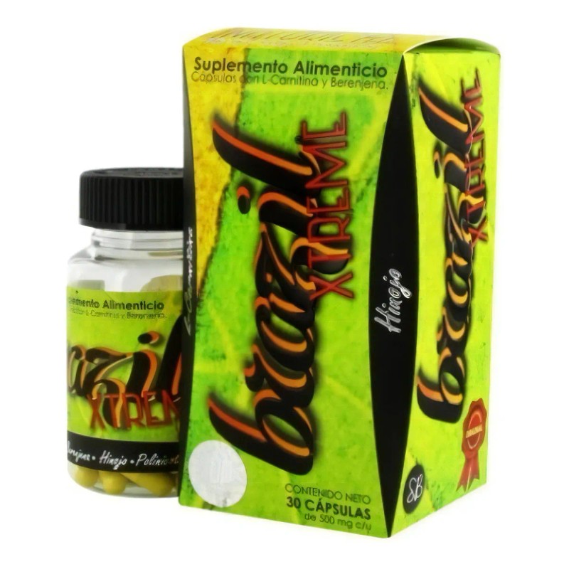 L-Carnitina 500mg Brazil Xtreme Top Sin Sabor 30 Cpsulas