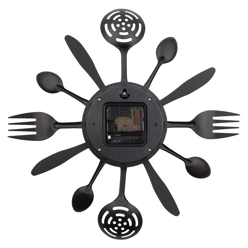 Timelike Kitchen Cutlery Wall Clock with Forks and Spoons for