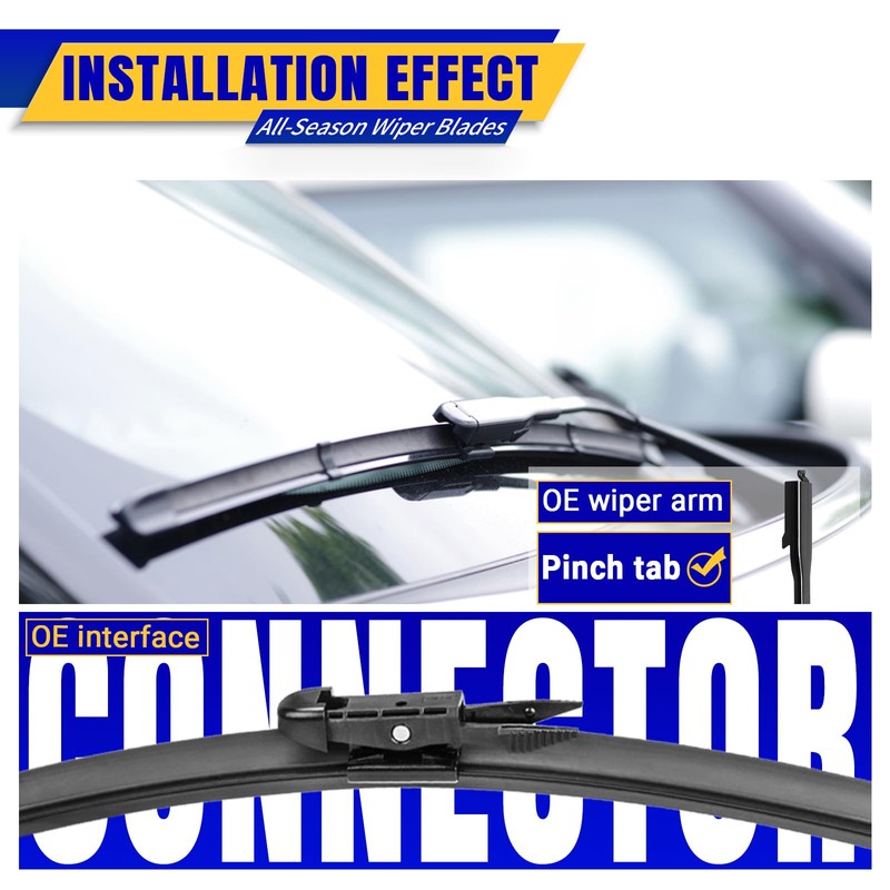3 wipers Replacement for 2012-2017 Buick Enclave, Windshield Wiper Blades