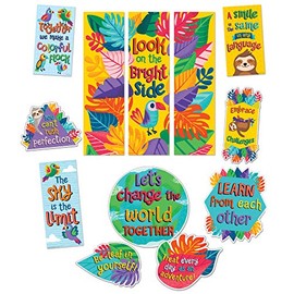 Carson Dellosa â One World Motivational Mini Bulletin Board Set, 14 Pieces, Classroom DÃ©cor