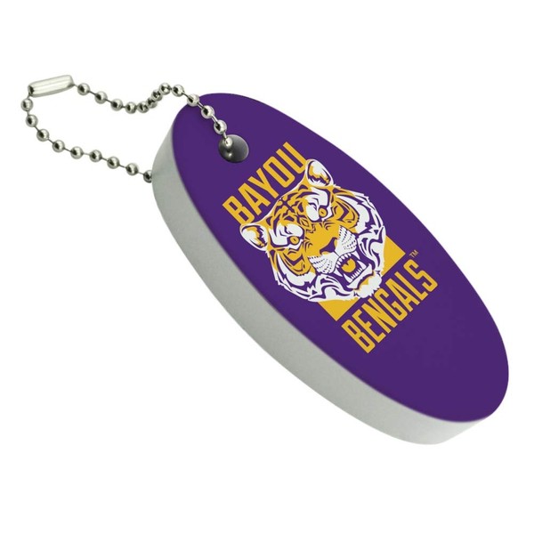 GRAPHICS & MORE Bayou Bengals Fierce Tiger Floating Keychain Oval