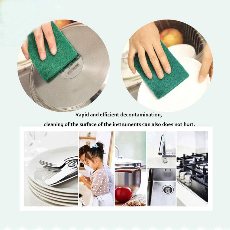 SUPERTOOL Scouring Pad, Heavy Duty Scrub Sponge Multi-Purpose Sponge Scourers