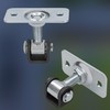 KOTARBAU® Set of 2 Adjustable Door Hinges M12 for Screwing