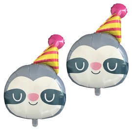Sloth Balloons Sloth Foil Birthday Balloons Jungle ThemedBalloons Kids Birthday Party Supplies Baby Shower Party Decoration AnimalBalloons 2pcs