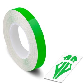 3/8" | 9mm Self-Adhesive Vinyl Pin Stripe Roll Decal Sticker Tape 32ft 9.80m - FLUORESCENT GREEN, Universally Compatible for Cars, Trucks, Vans, Motorcycles, Bikes, Helmets, Arts & Crafts