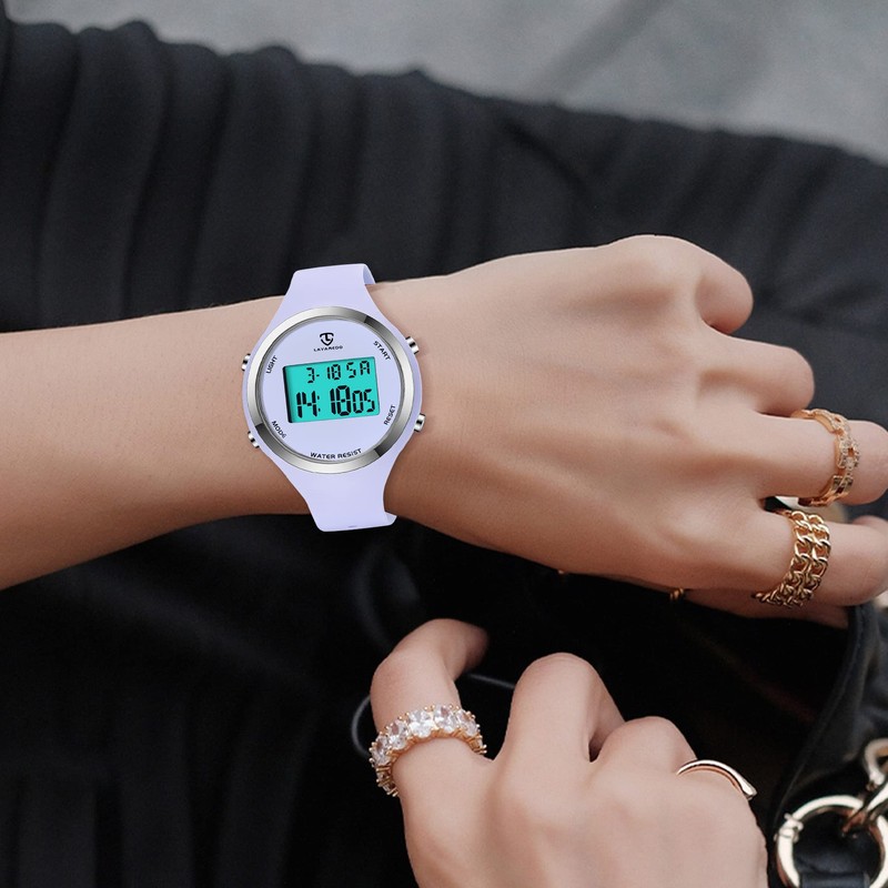 Wristwatch Women Watch Men Digital Watch Unisex, purple, sports