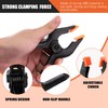 Tanstic 15Pcs Black Plastic Spring Clamps Kit - 2" 3"