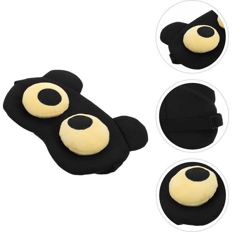 3D Bear Eye Sleep Mask, Zero Pressure Light Blocking Eyeshade
