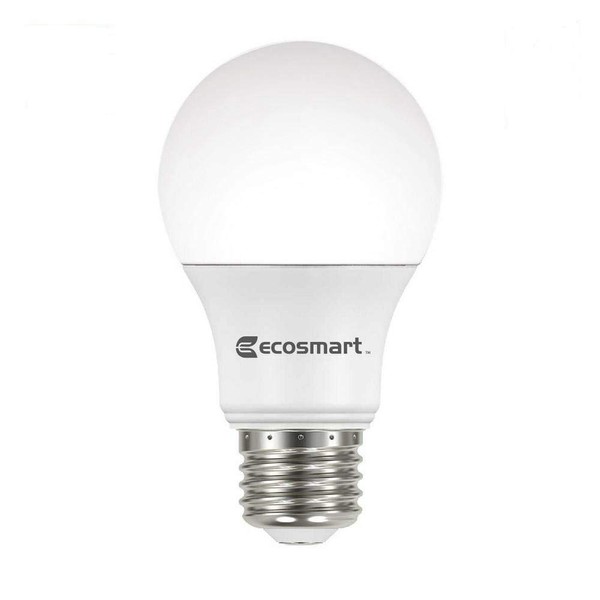 EcoSmart A19 A460ST-Q1D-01 40W Equivalent Dimmable LED Light Bulb, Soft White, (Pack of 4)
