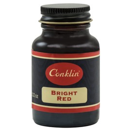 Conklin 60ml Ink Bottle, Bright Red - Fountain Pen Ink