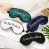 4 Pieces Funny Sleep Mask Silk Eye Mask Soft Blackout