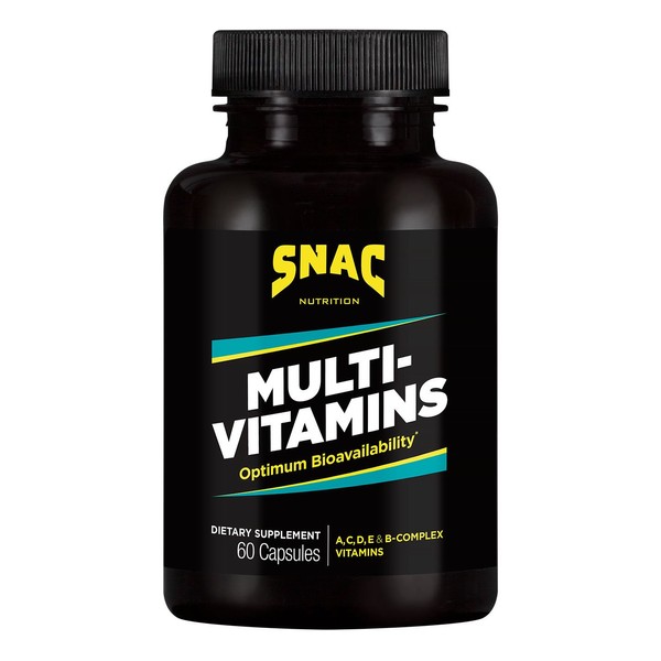 SNAC Multi-Vitamins Daily Supplement with Optimum Bio-Availability, 60 Capsules