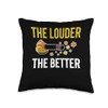 The Louder The Better Leaf Blower Autumn Throw Pillow